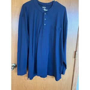 Red Head Brand Co henley style long sleeve T-shirt, men's size 2XL